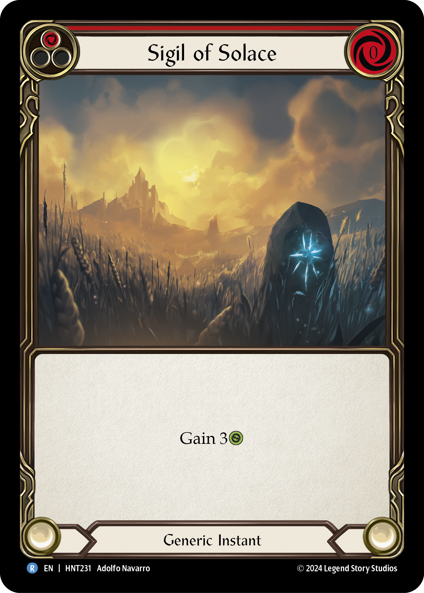 Sigil of Solace (Red) HNT231 (The Hunted)