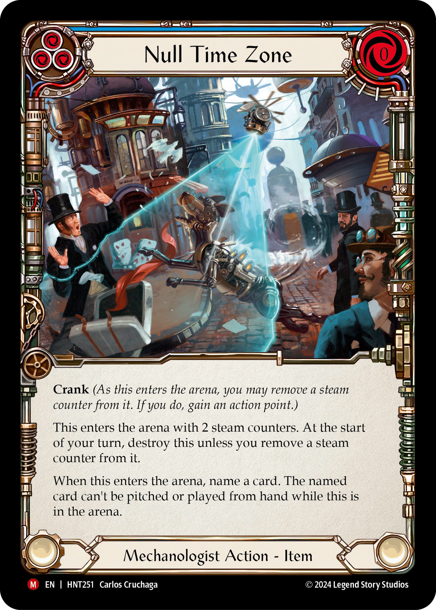 Null Time Zone Cold Foil (Blue) HNT251 (The Hunted)