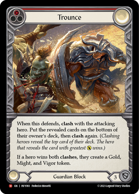 Trounce Rainbow Foil (Red) HVY061 (Heavy Hitters)