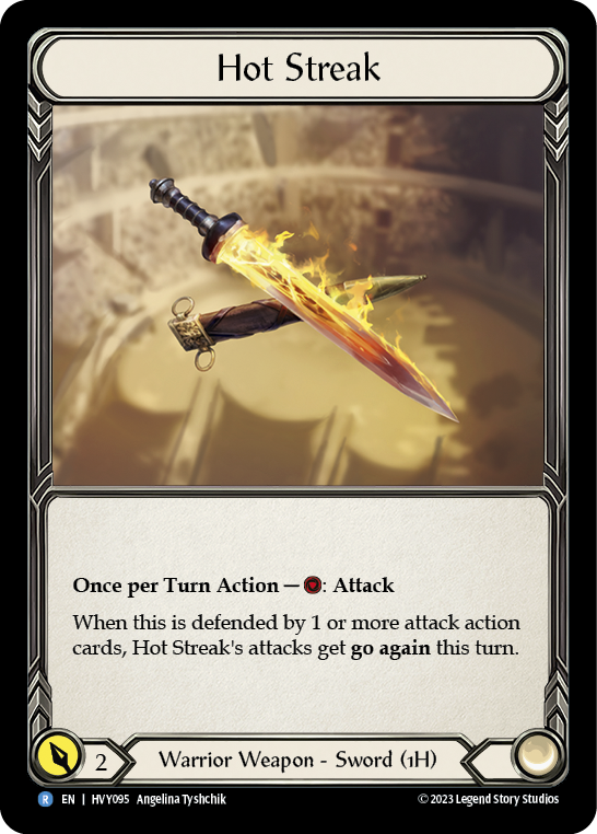 Hot Streak Cold Foil HVY095 (Heavy Hitters)