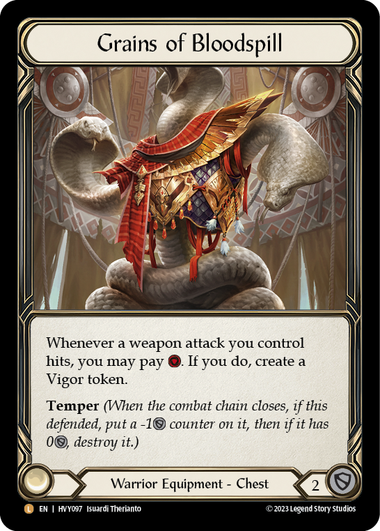 Grains of Bloodspill Rainbow Foil HVY097 (Heavy Hitters)