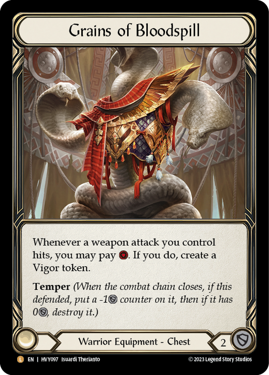 Grains of Bloodspill Rainbow Foil HVY097 (Heavy Hitters)