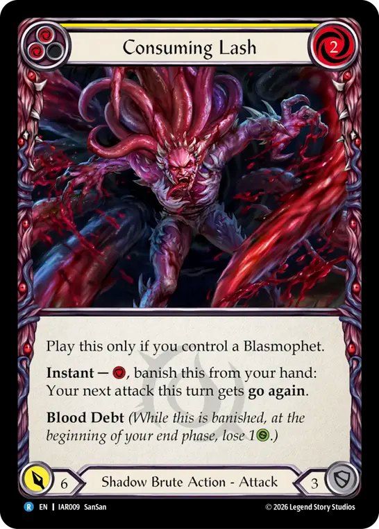 Consuming Lash (Yellow) IAR009 (Usurp the Shadow Throne)