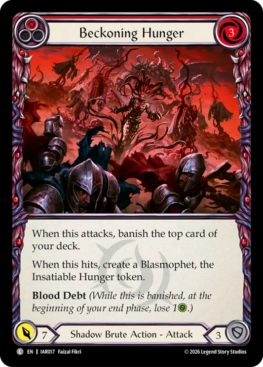 Beckoning Hunger (Red) IAR017 (Usurp the Shadow Throne)