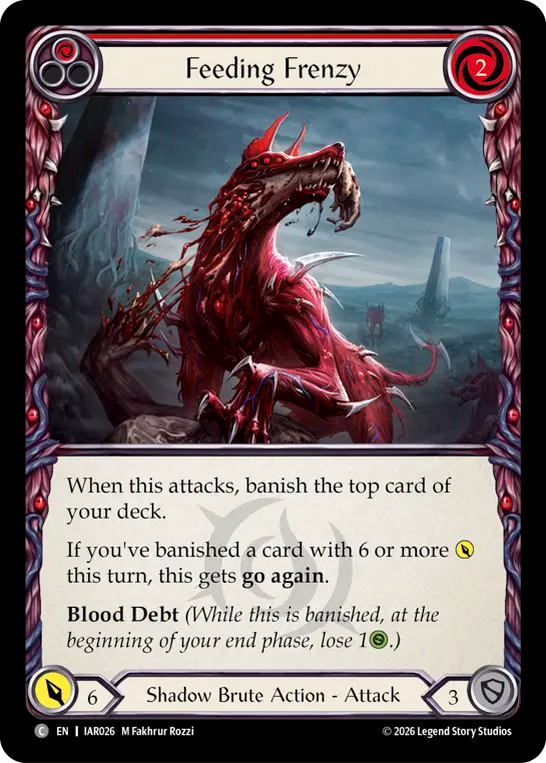 Feeding Frenzy (Red) IAR026 (Usurp the Shadow Throne)