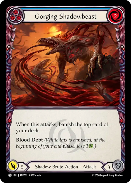 Gorging Shadowbeast (Blue) IAR031 (Usurp the Shadow Throne)