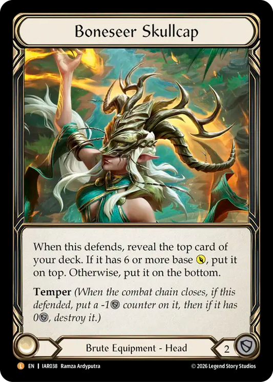 Boneseer Skullcap Rainbow Foil IAR038 (Usurp the Shadow Throne)