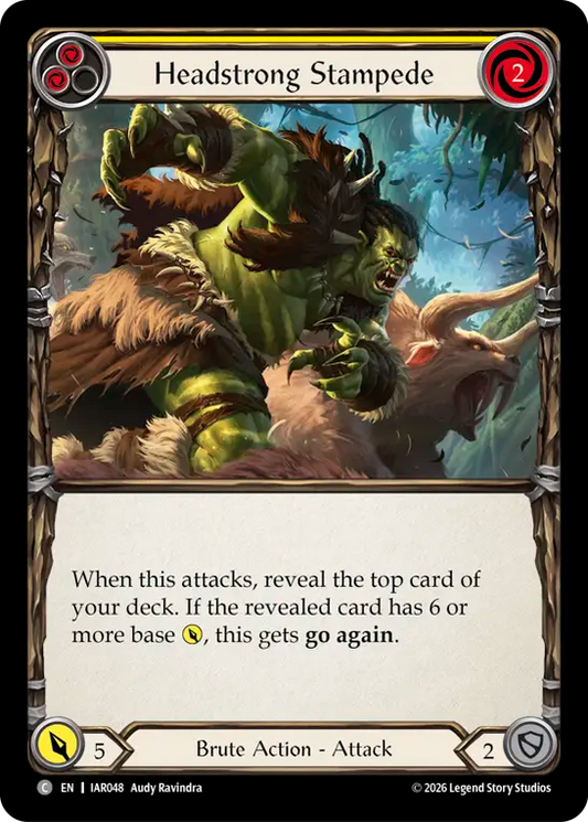 Headstrong Stampede (Yellow) IAR048 (Usurp the Shadow Throne)