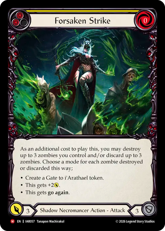 Forsaken Strike (Yellow) IAR057 (Usurp the Shadow Throne)