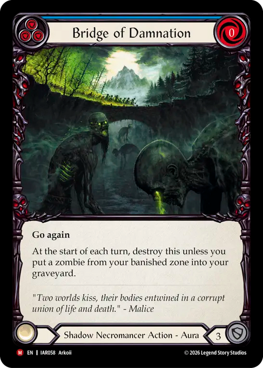 Bridge of Damnation Rainbow Foil (Blue) IAR058 (Usurp the Shadow Throne)