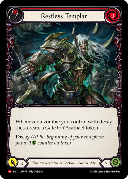 Restless Templar (Red) IAR059 (Usurp the Shadow Throne)
