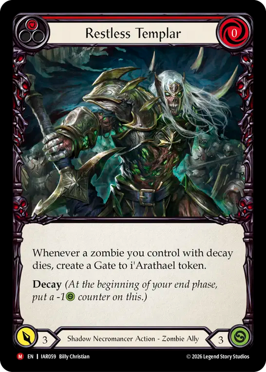 Restless Templar (Red) IAR059 (Usurp the Shadow Throne)