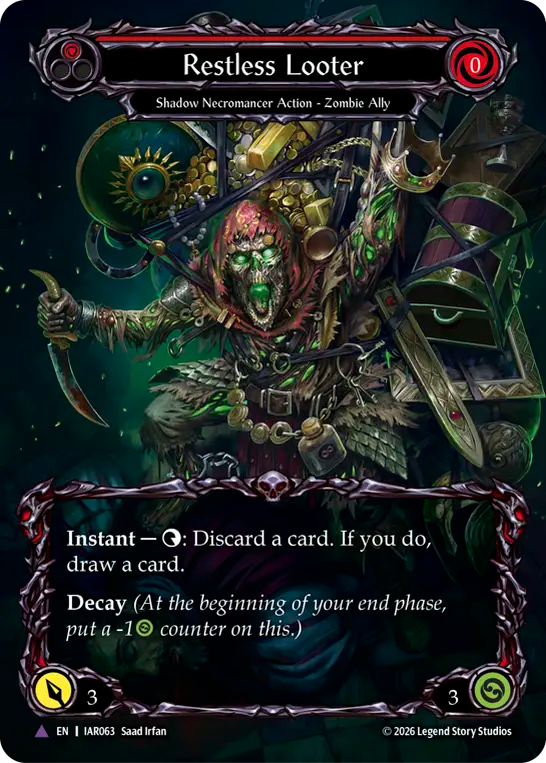 Restless Looter Cold Foil (Red) IAR063 (Usurp the Shadow Throne)