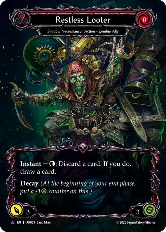 Restless Looter Cold Foil (Red) IAR063 (Usurp the Shadow Throne)