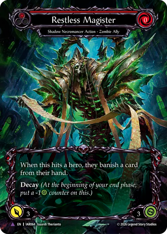 Restless Magister Cold Foil (Red) IAR064 (Usurp the Shadow Throne)