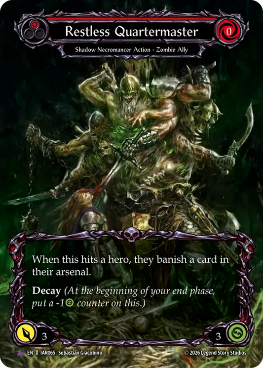 Restless Quartermaster Cold Foil (Red) IAR065 (Usurp the Shadow Throne)