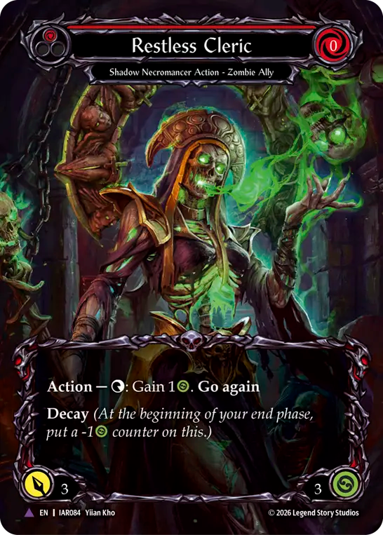 Restless Cleric Cold Foil (Red) IAR084 (Usurp the Shadow Throne)