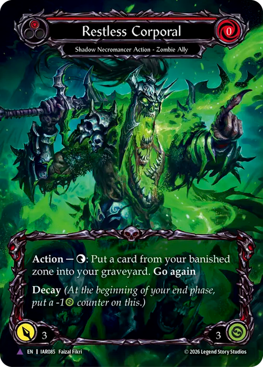 Restless Corporal Cold Foil (Red) IAR085 (Usurp the Shadow Throne)