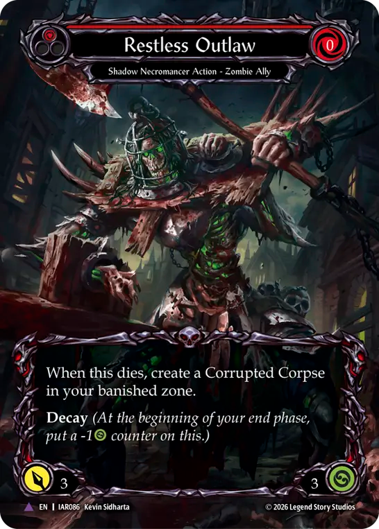 Restless Outlaw Cold Foil (Red) IAR086 (Usurp the Shadow Throne)