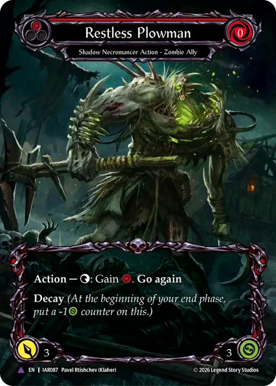 Restless Plowman Cold Foil (Red) IAR087 (Usurp the Shadow Throne)
