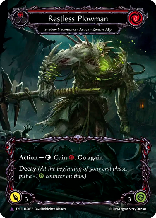 Restless Plowman Cold Foil (Red) IAR087 (Usurp the Shadow Throne)