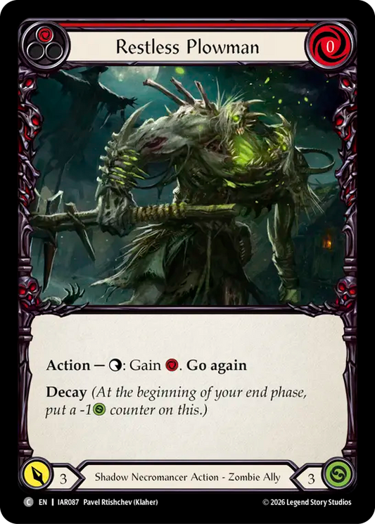 Restless Plowman (Red) IAR087 (Usurp the Shadow Throne)