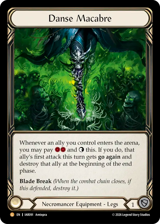 Danse Macabre Rainbow Foil IAR091 (Usurp the Shadow Throne)