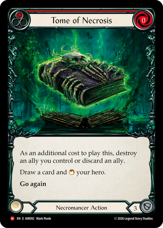 Tome of Necrosis (Red) IAR092 (Usurp the Shadow Throne)
