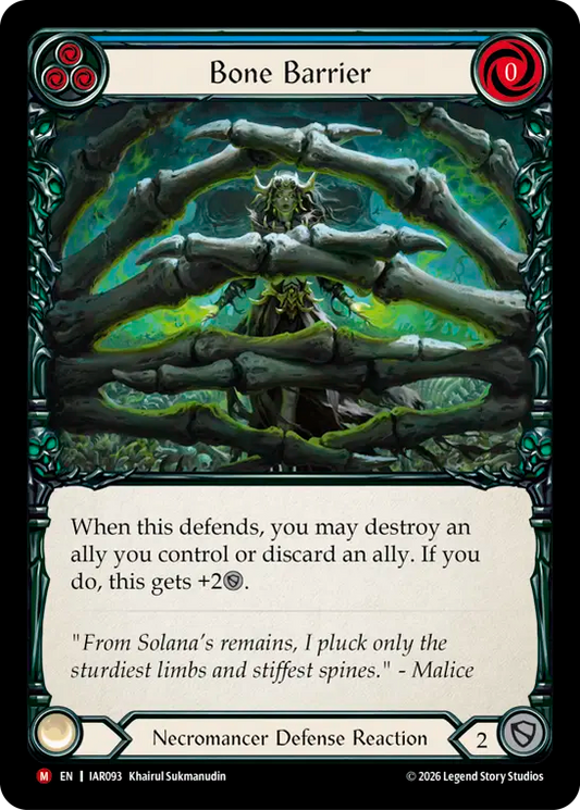 Bone Barrier Rainbow Foil (Blue) IAR093 (Usurp the Shadow Throne)
