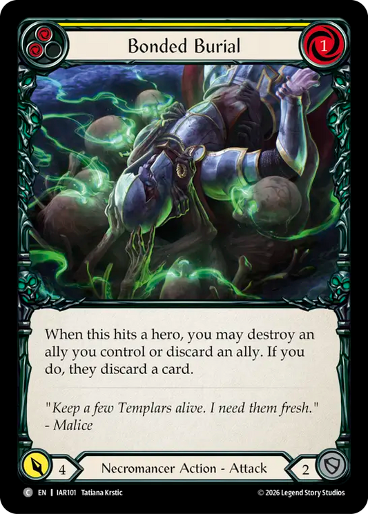 Bonded Burial (Yellow) IAR101 (Usurp the Shadow Throne)