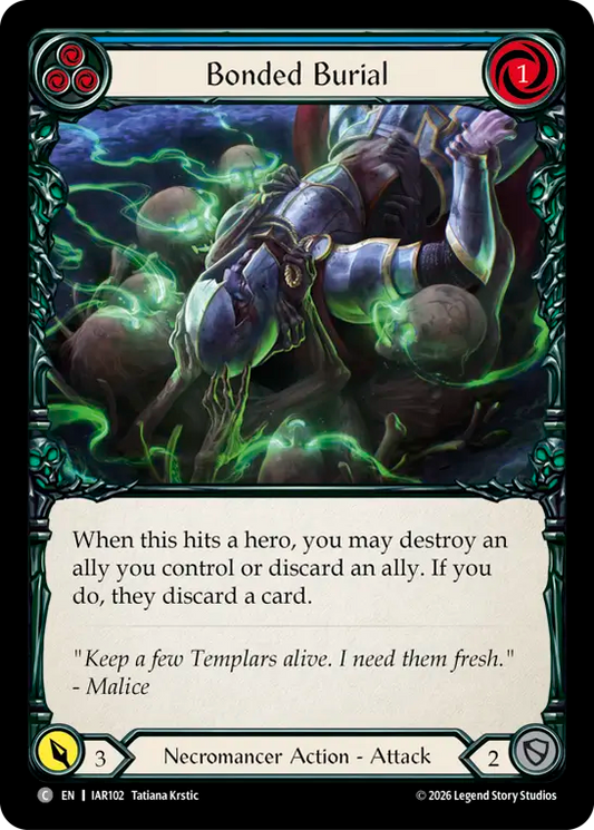 Bonded Burial (Blue) IAR102 (Usurp the Shadow Throne)