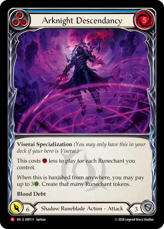 Arknight Descendancy (Blue) IAR111 (Usurp the Shadow Throne)