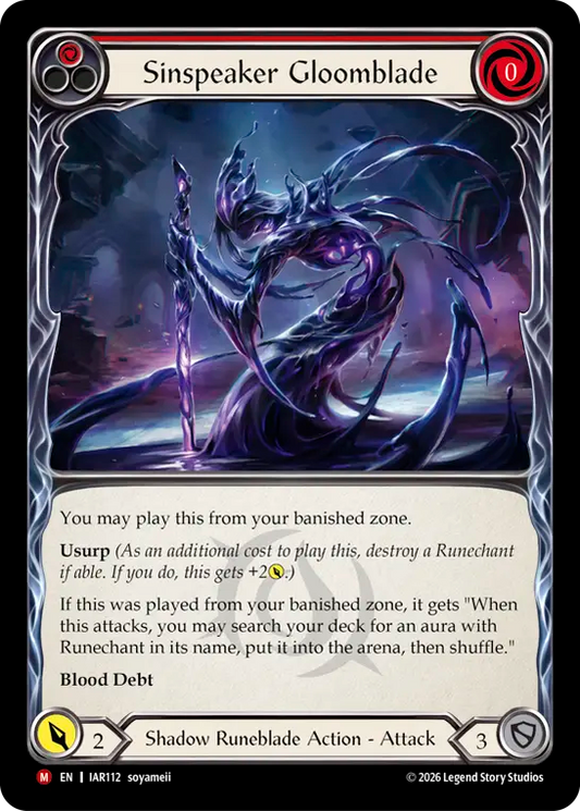 Sinspeaker Gloomblade (Red) IAR112 (Usurp the Shadow Throne)