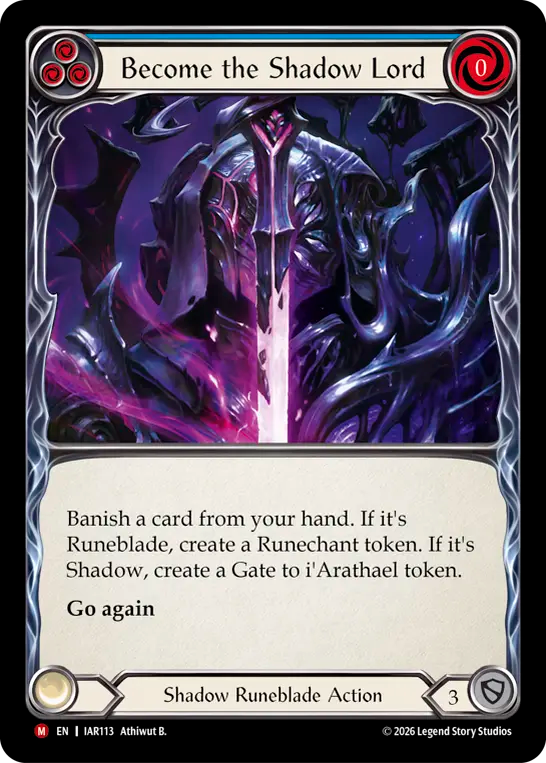 Become the Shadow Lord (Blue) IAR113 (Usurp the Shadow Throne)