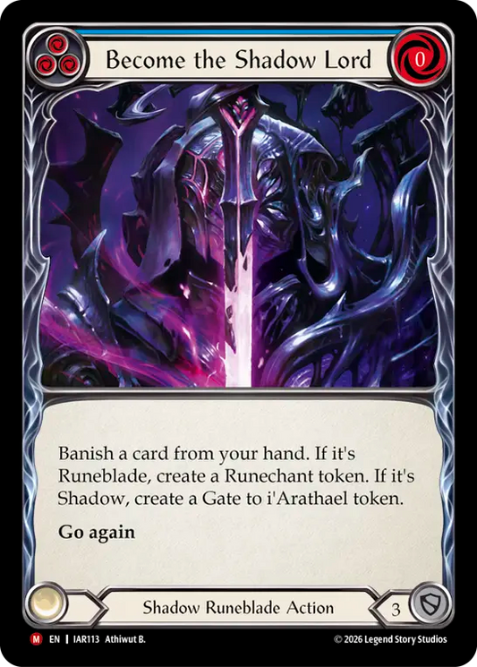 Become the Shadow Lord (Blue) IAR113 (Usurp the Shadow Throne)