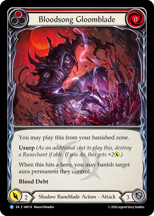 Bloodsong Gloomblade (Red) IAR114 (Usurp the Shadow Throne)