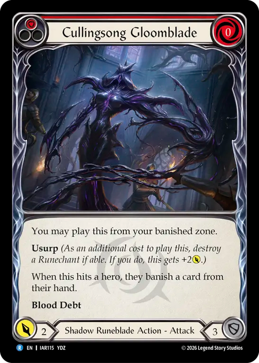 Cullingsong Gloomblade (Red) IAR115 (Usurp the Shadow Throne)