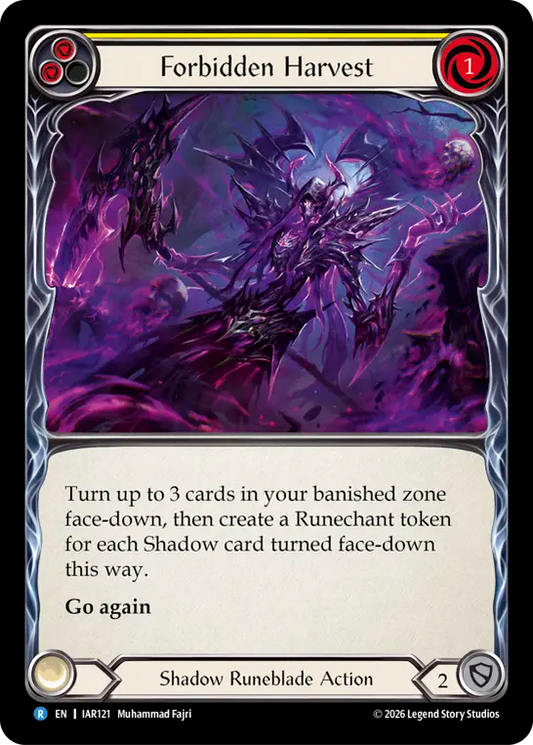 Forbidden Harvest (Yellow) IAR121 (Usurp the Shadow Throne)