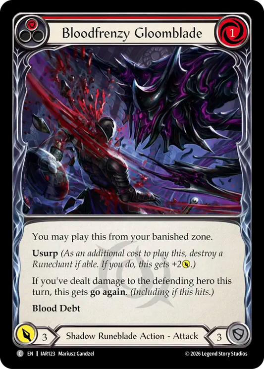 Bloodfrenzy Gloomblade (Red) IAR123 (Usurp the Shadow Throne)