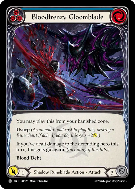 Bloodfrenzy Gloomblade (Blue) IAR125 (Usurp the Shadow Throne)