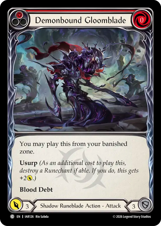 Demonbound Gloomblade (Red) IAR126 (Usurp the Shadow Throne)