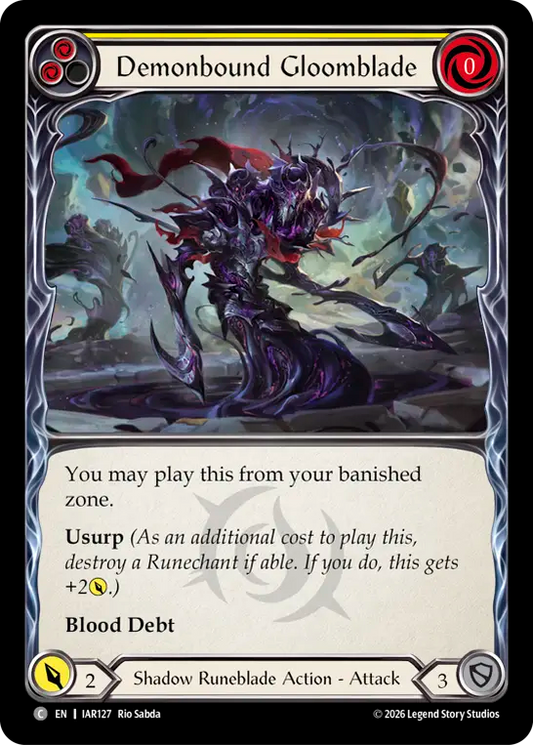 Demonbound Gloomblade (Yellow) IAR127 (Usurp the Shadow Throne)