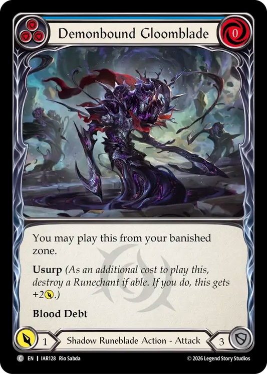 Demonbound Gloomblade (Blue) IAR128 (Usurp the Shadow Throne)