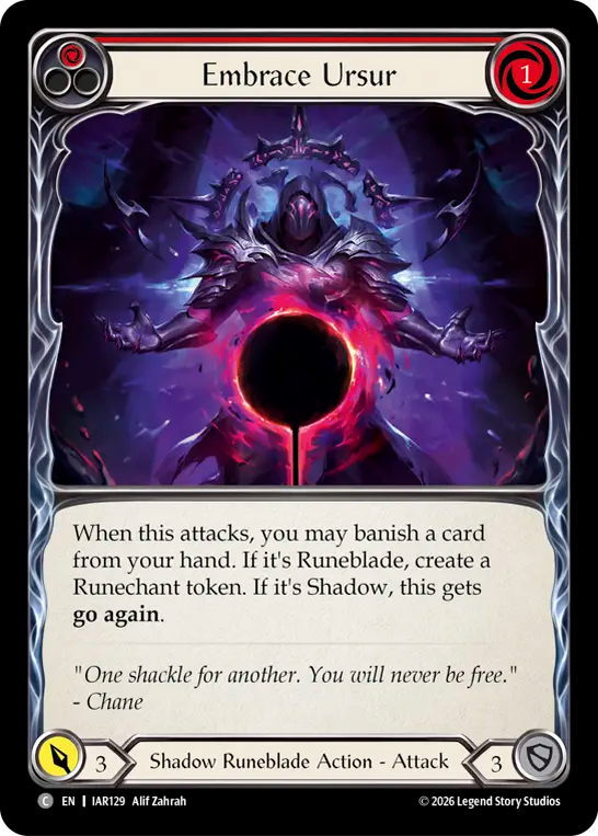 Embrace Ursur (Red) IAR129 (Usurp the Shadow Throne)