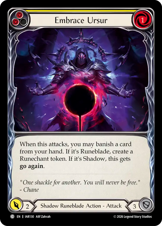Embrace Ursur (Yellow) IAR130 (Usurp the Shadow Throne)