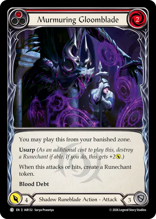 Murmuring Gloomblade (Red) IAR132 (Usurp the Shadow Throne)
