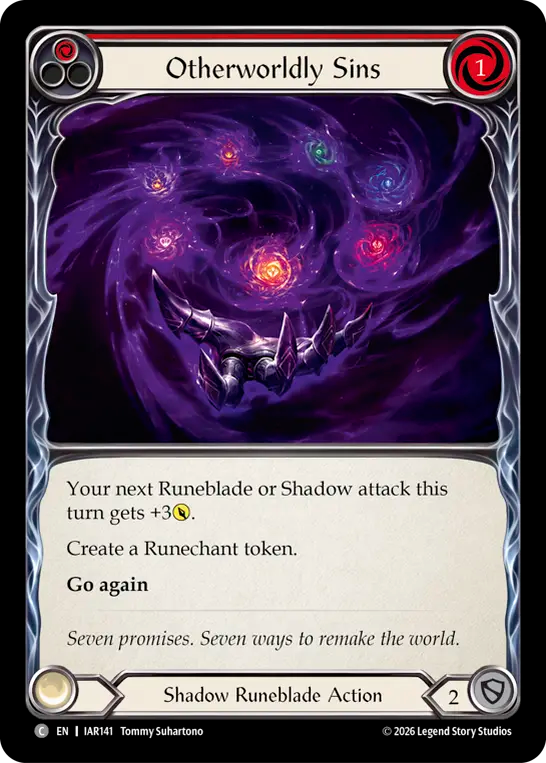 Otherworldly Sins (Red) IAR141 (Usurp the Shadow Throne)