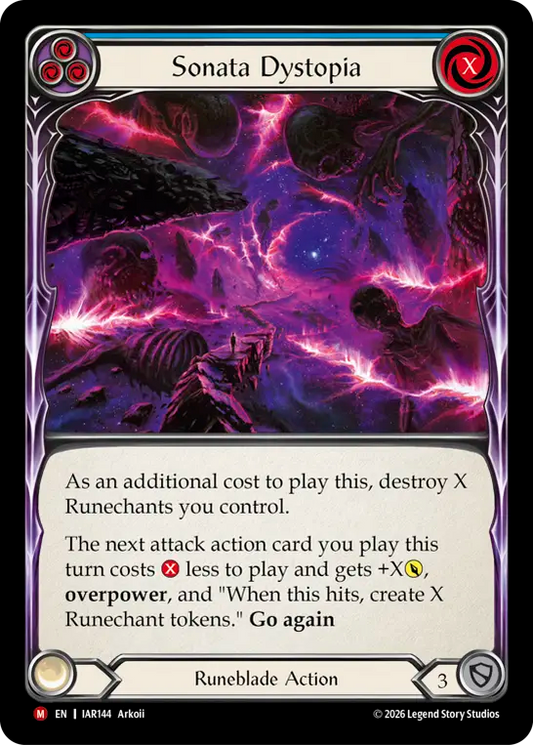 Sonata Dystopia Rainbow Foil (Blue) IAR144 (Usurp the Shadow Throne)