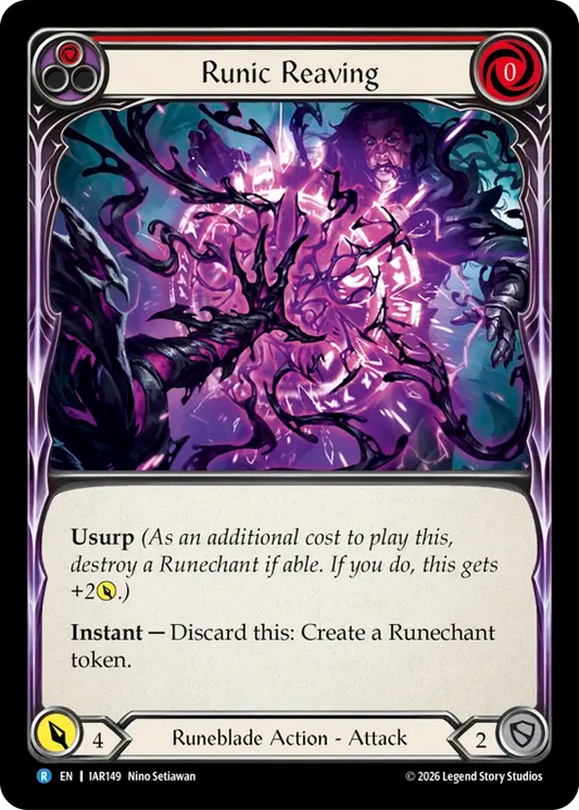 Runic Reaving Rainbow Foil (Red) IAR149 (Usurp the Shadow Throne)