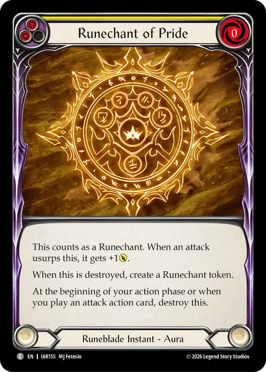 Runechant of Pride (Yellow) IAR155 (Usurp the Shadow Throne)